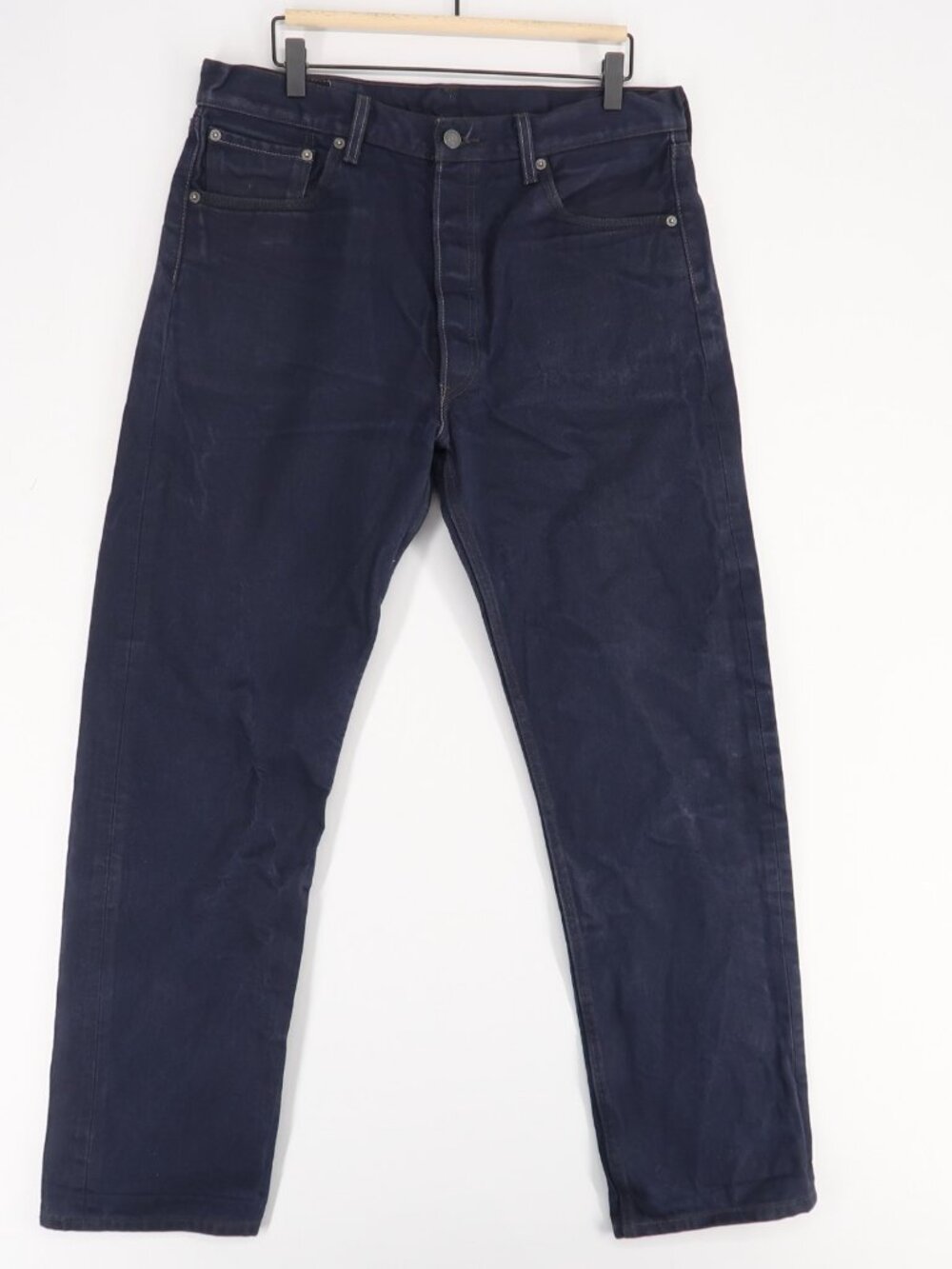 Levis 501 Jeans Mens 36x34 Blue Original Fit Straight Leg Button Fly Dark Wash